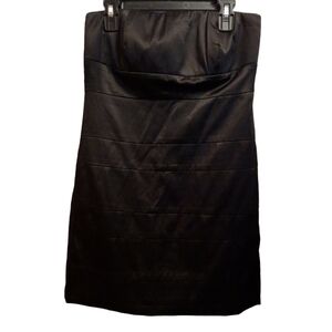 A-list By Wrapper Strapless Black Dress Size 4